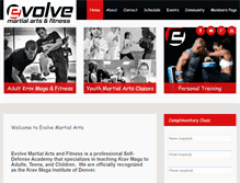 Tablet Screenshot of evolve-maf.com
